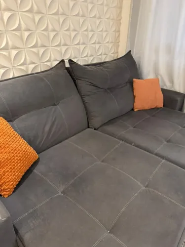 Sofá retrátil e reclinável 2,30m - grande e confortável