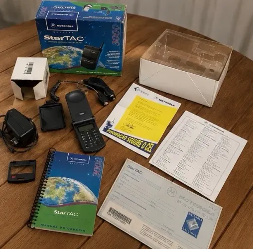 Motorola StarTAC 3000 Original Completo Na Caixa + Manual + Documentos