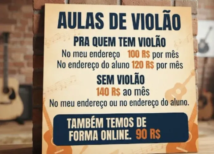Aula de violão para iniciantes