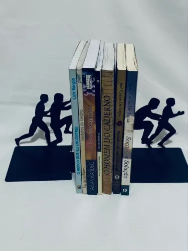 Suporte de livros - escalada e corrida - 16x15x10cm , novo