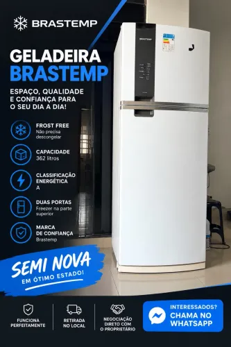 ? Geladeira Brastemp Frost Free 362 Litros - Semi Nova | Excelente Estado!