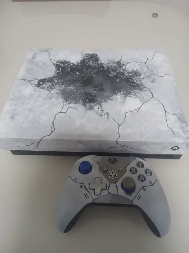 Xbox one x versão gears of war personalizado 