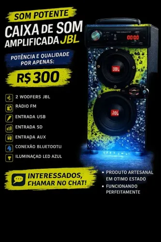 Vendo caixa de som bluetooth, Rádio AM , FM, pendrive 