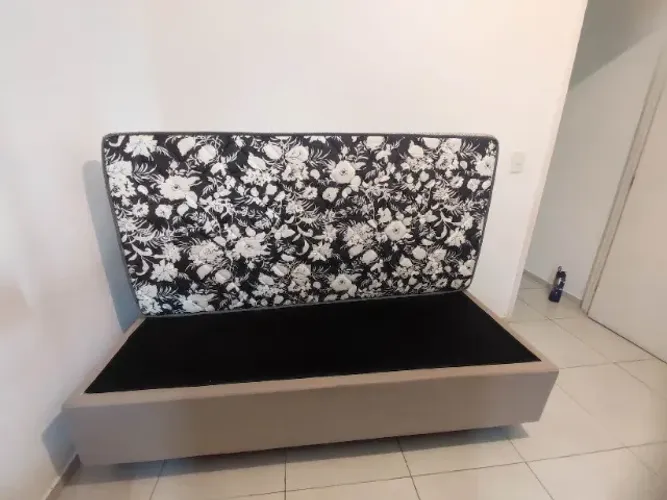 Cama Box Solteiro com Colchão Ortobom Physical Ultra
