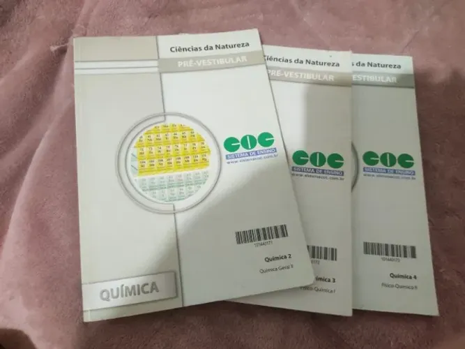 Livros para vestibular (várias matérias)