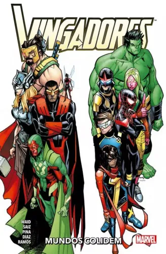 História em Quadrinhos (HQ) Vingadores: Mundos Colidem - Vol. 5 (Novo - Lacrado) Capa Dura