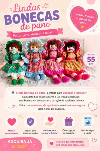 Bonecas de Pano 
