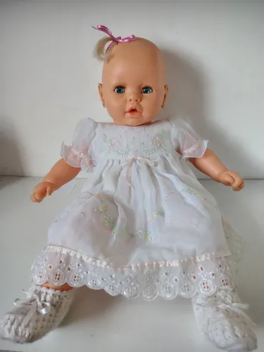 Boneca Antiga Meu Bebê Estrela Anos 90 Olhos Azuis Vintage