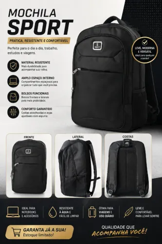 Mochila Promoção com entrega Grátis