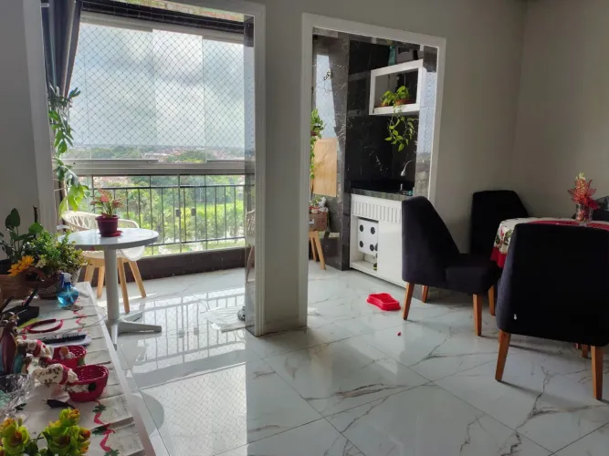 Apartamento com sacada gourmet de 3/4 no Fit mirante do lago