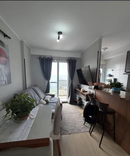 Apartamento mobiliado com varanda e churrasqueira no bairro Dos Casa em São Bernardo do Ca