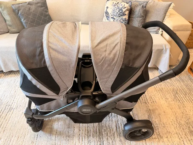 carrinho passeio /bebê criança graco aventure stroller wagon cinza
