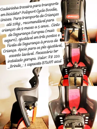 Cadeirinha Traseira para Bicicleta - Polisport Cycle Boodie (Unissex) ?