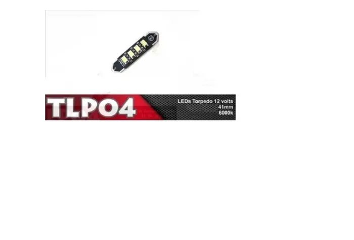Lâmpada Torpedo LED 41mm Branco Frio 6000k 12V 