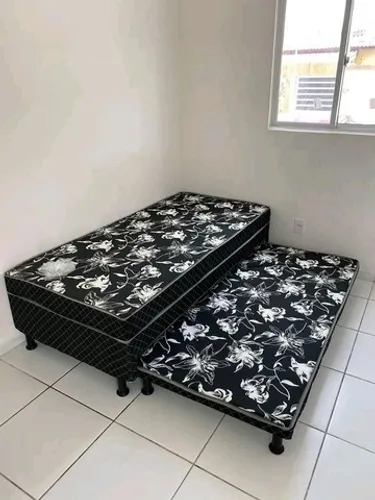 Cama box solteirão com auxiliar de fábrica
