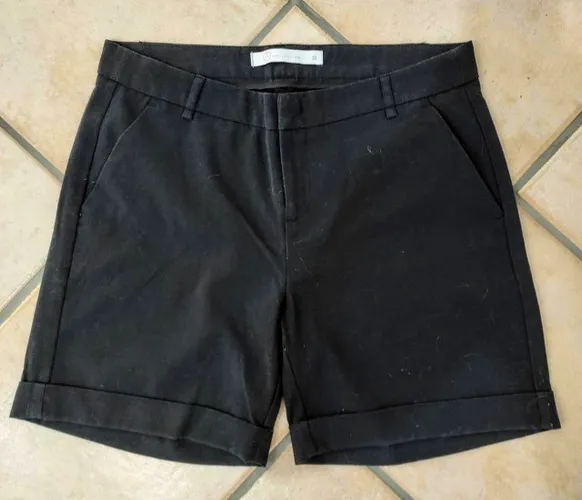 Leia o Anúncio!!! Shorts de Alfaiataria Feminino Preto. Tamanho 38
