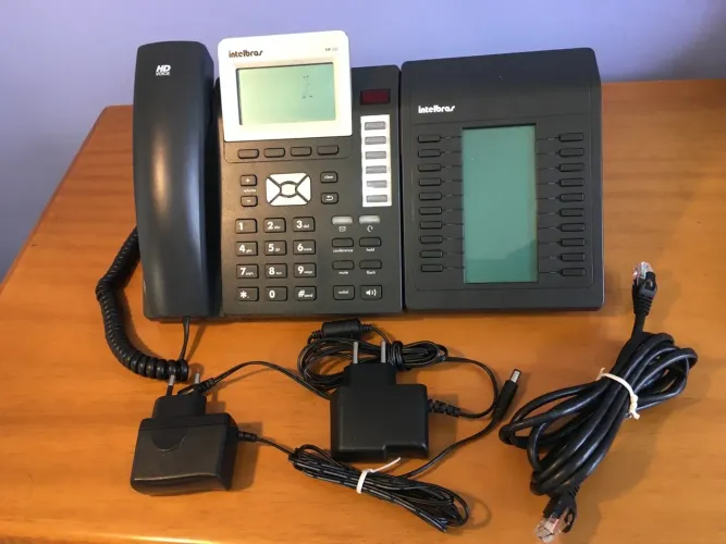 Telefone intelbras tip 300 voip + módulo mod350 intelbras 