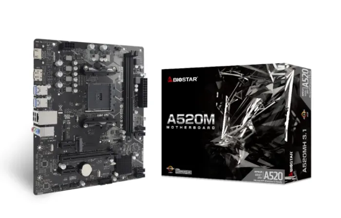 placa mãe am4 A520MH 3.1 biostar