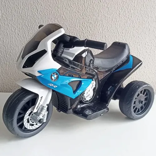 Moto Elétrica Infantil BMW S1000 RR Brinquedo Criança Bateria 