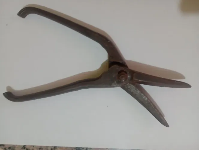 Tesoura de cortar chapa Auste Estana espanhola antiga