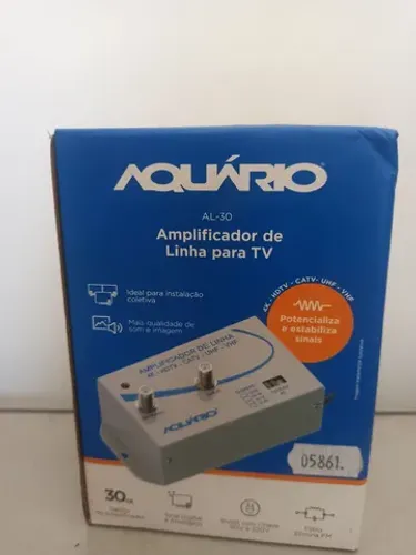Amplificador de linha para TV , 30dB, AL30 Aquário