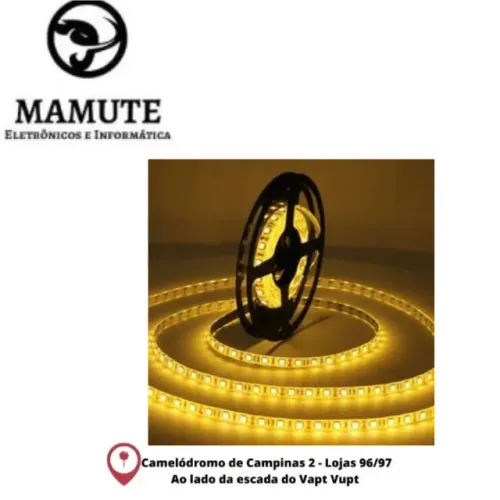 Fita Led 3528 5M 60 Leds Por Metro 12V - 3 Cores Disponíveis