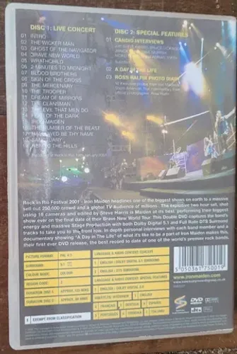 Iron Maiden Rock in Rio dvd duplo