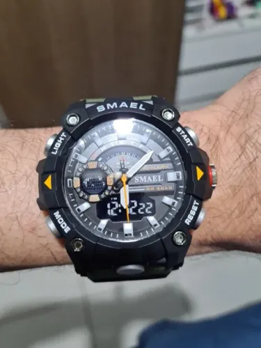 Relógio Estilo G-Shock Militar Pulseira Silicone Alta Qualidade Belíssimo 1 Ano Garantia
