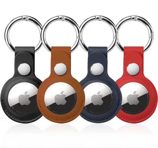 Kit com 4 chaveiros para usar com AirTag Apple 