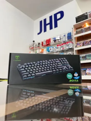 Teclado Mecânico Gamer Bora Preto Led Verde Switch Azul | Parcela Sem Juros | Curitiba