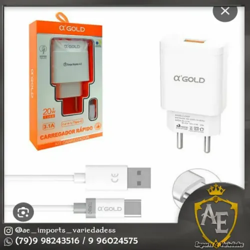 Carregador completo para iphone e android