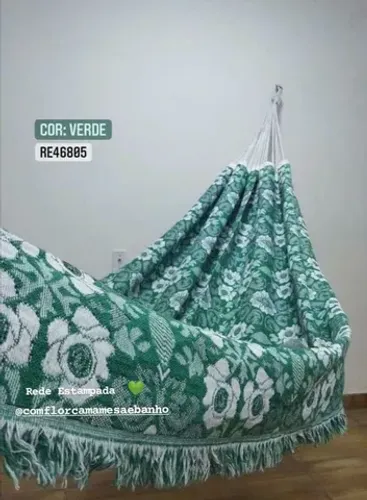 Rede De Dormir E Descanso Tecido Algodão - Entrega Grátis 