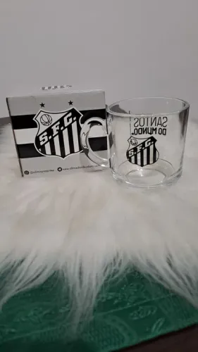 Caneca de vidro do Santos FC