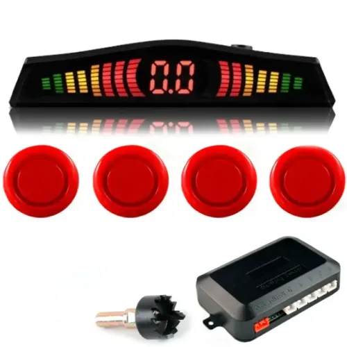 sensor de re automotivo vermelho