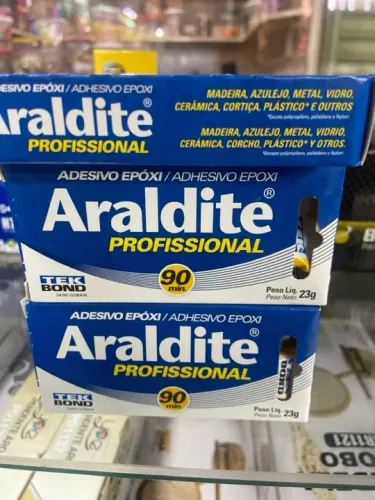 Cola Epóxi Araldite Profissional 23g P/ metal vidro 