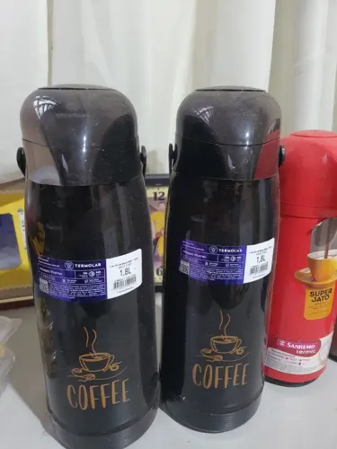 5 garrafas café novas nunca usada barato 