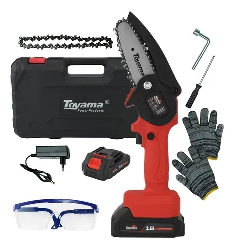 Mini Serra De Poda Elétrica 18v Tbt18mcs4-k2 Portátil Toyama
