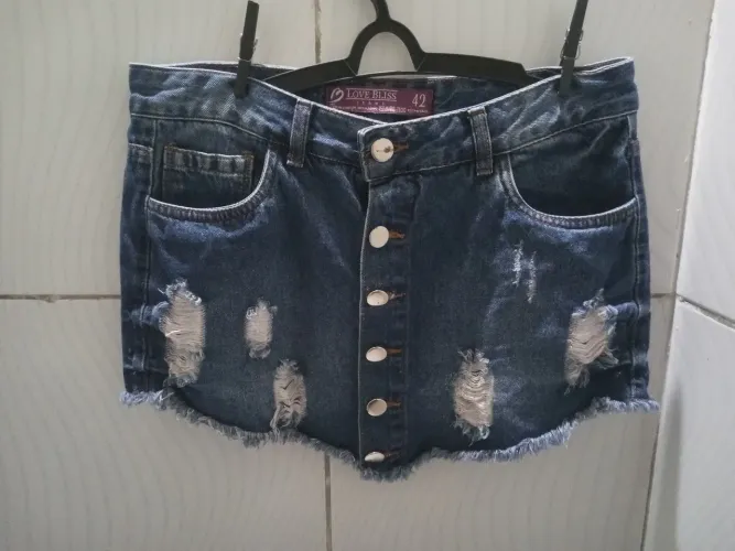 Saia  Jeans Destroyed Love Bliss 42
