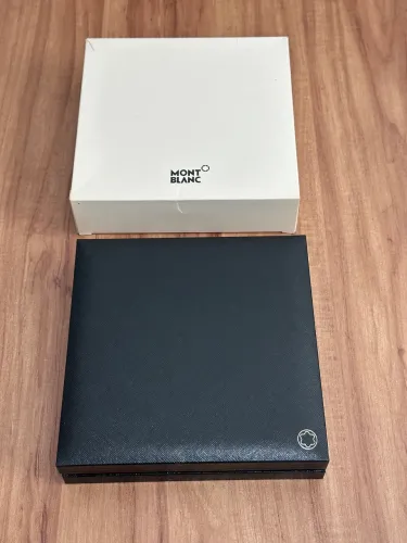 Caixa estojo Montblanc original para caneta e carteira / porta cartões 