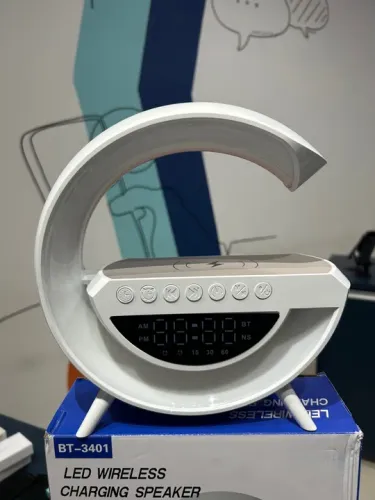 Caixa de som bluetooth com carregador por indução
