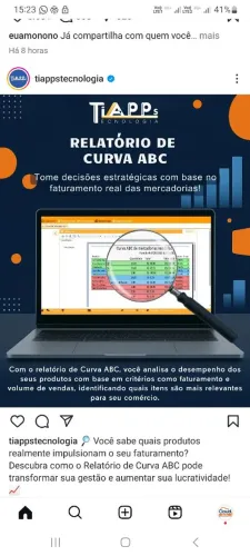 Relatório de Curva ABC - SISTEMA PDV