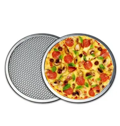 Tela Para Assar Pizza / Esfiha (30cm) Alumínio Malha