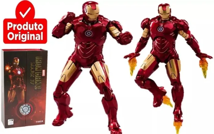 action figure Iron Man 2 Mark lV Homem De FerroMarvel Zd Toys Mark- ORIGINAL