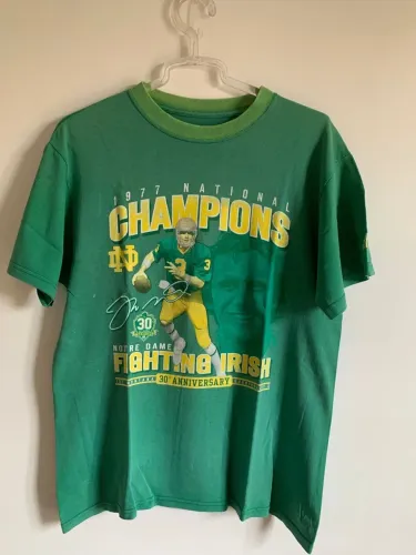 Camiseta Notre Dame Fighting Irish 1977 Champions Tamanho M