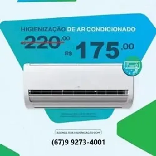 LIMPEZA, HIGIENIZAÇÃO E INSTALAÇÃO DE AR CONDICIONADO