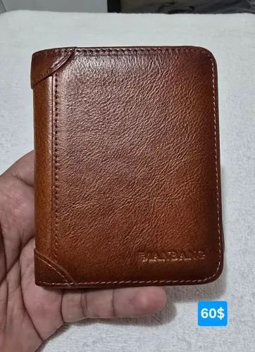 Carteira de couro da Manbang original 