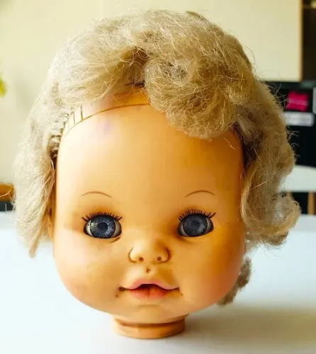 Brinquedo - Boneca Chuchuca Estrela - Anos 70 (Apenas a Cabeça - Para Aproveitamento)