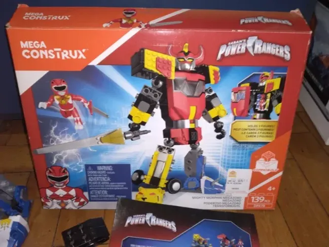 Mega Construx Power Rangers Megazord Na Caixa Leia 