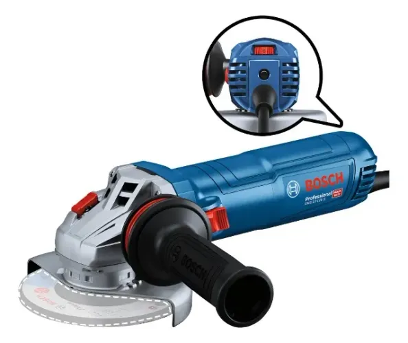 ESMERILHADEIRA BOSCH 5POL 1.200W GWS 12-125 S C/CONTROLE VELOCIDADE 220V