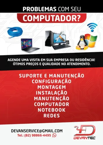 INFORMÁTICA EM GERAL É COM A GENTE! Formatação, limpeza e manutenção de PCs e notebooks.